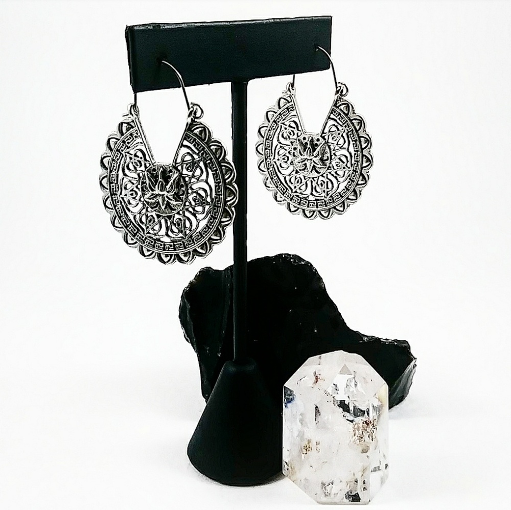 Lotus Madala Chandelier Earrings -Boho Chic